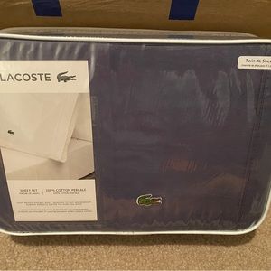 NEW Lacoste Sheet Set